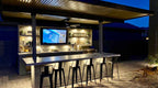 KoKoMo Outdoor Kitchen Pavilion – 20'x20' Luxury BBQ Island with 70" TV, Bar, Grill, Kegerator & More