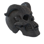 Hand-Forged Flame Skull for Fire Pits and Hearths