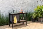 Panama Dark Outdoor Kitchen Prep Station