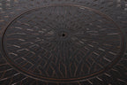 Verona 44" Round Woven Aluminum Convertible Gas Fire Pit Table