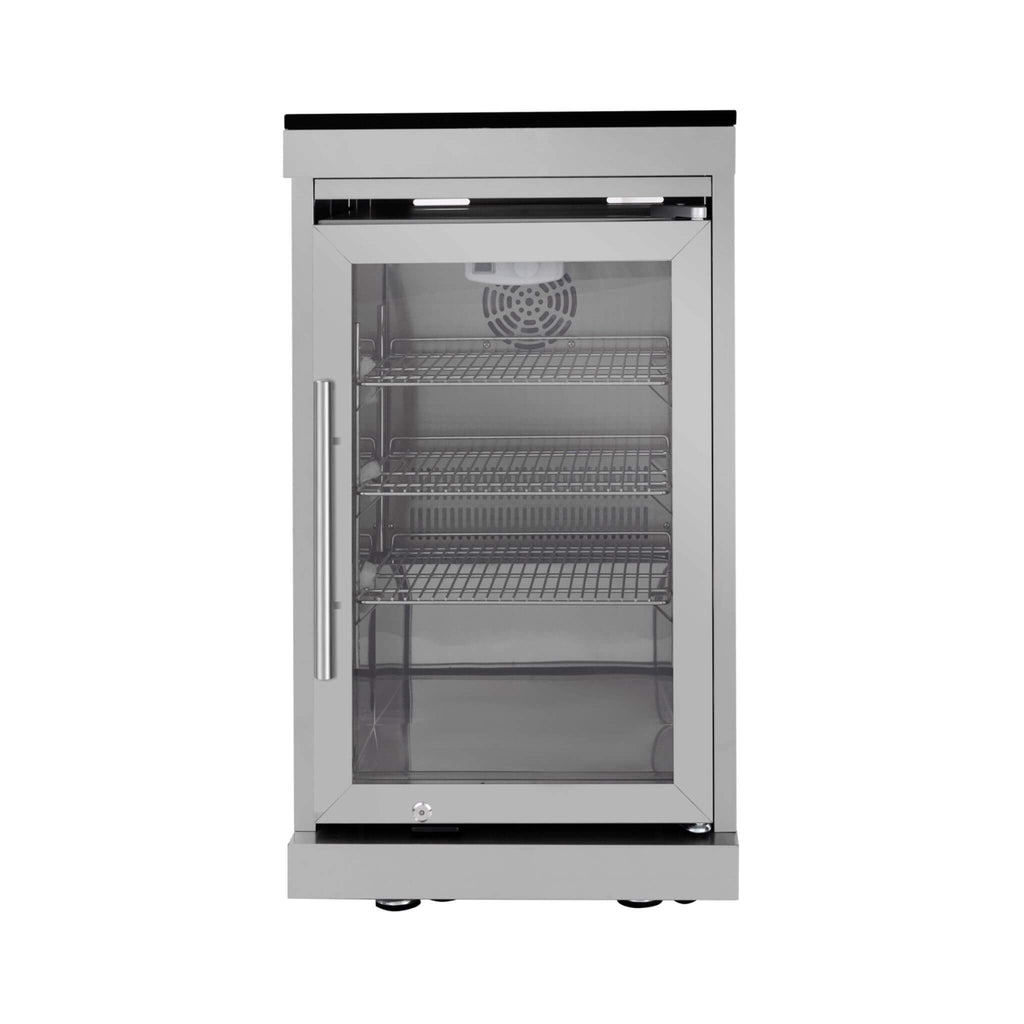 Capri 96-Inch Outdoor Kitchen with 6-Burner Propane Grill & Refrigerator