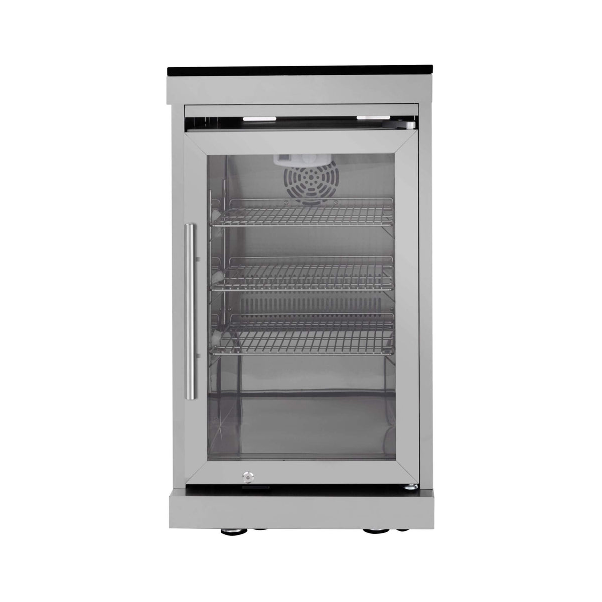 Capri 96-Inch Outdoor Kitchen with 6-Burner Propane Grill & Refrigerator