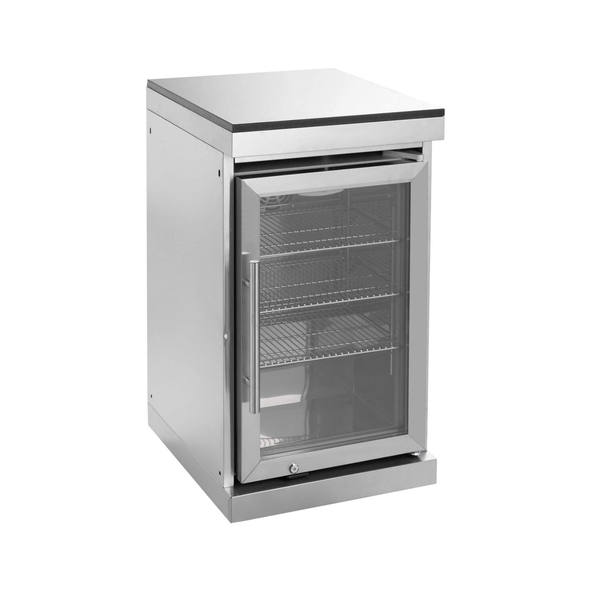 Capri 96-Inch Outdoor Kitchen with 6-Burner Propane Grill & Refrigerator