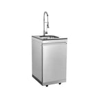Capri 96-Inch Outdoor Kitchen with 6-Burner Propane Grill & Refrigerator