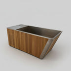 Wood/Stainless Steel Plunge Pool With Integrated Chiller/Heater